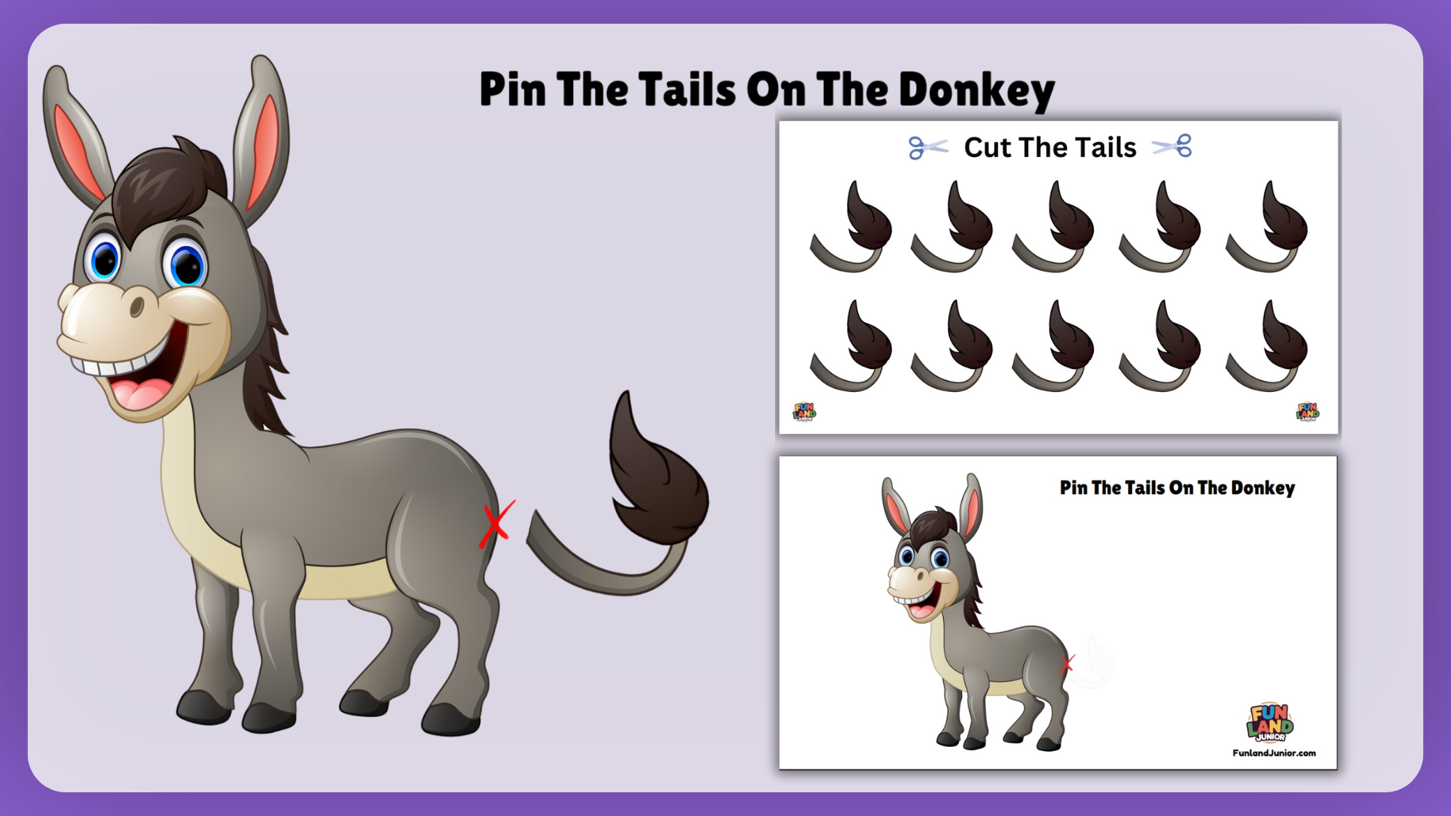 Pin the Tail on the Donkey Free Printable