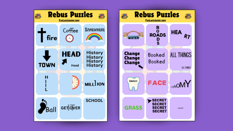 easy rebus puzzles with answers printable pdf