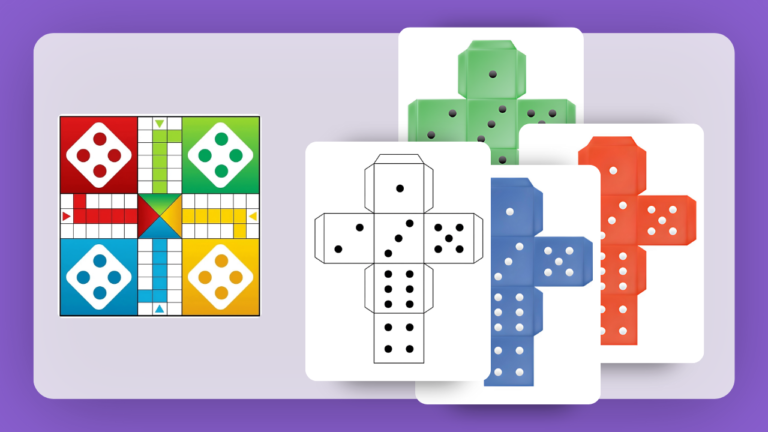 Download Your Free Ludo Printable PDF: Game Board and Dice Templates