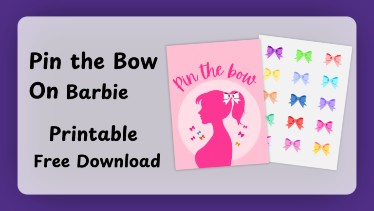 Pin the bow on barbie