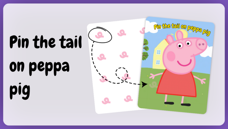 Pin the tail on peppa pig