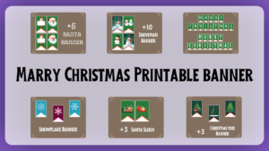 Marry Christmas Printable Banner
