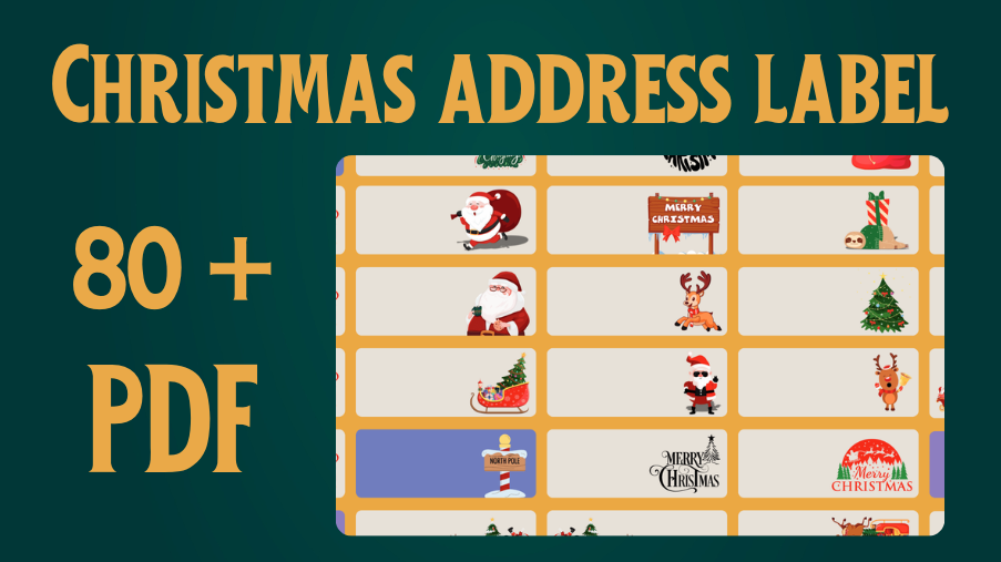 Printable Christmas Address Labels Easy Festive And Free 