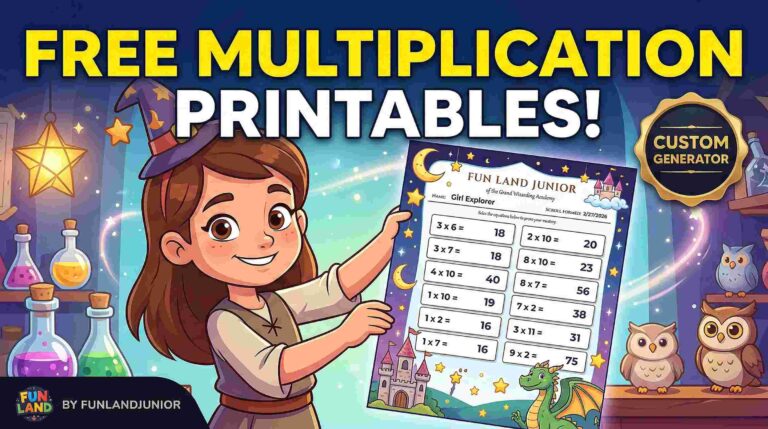 Free Multiplication Worksheet Generator Printable Math Facts