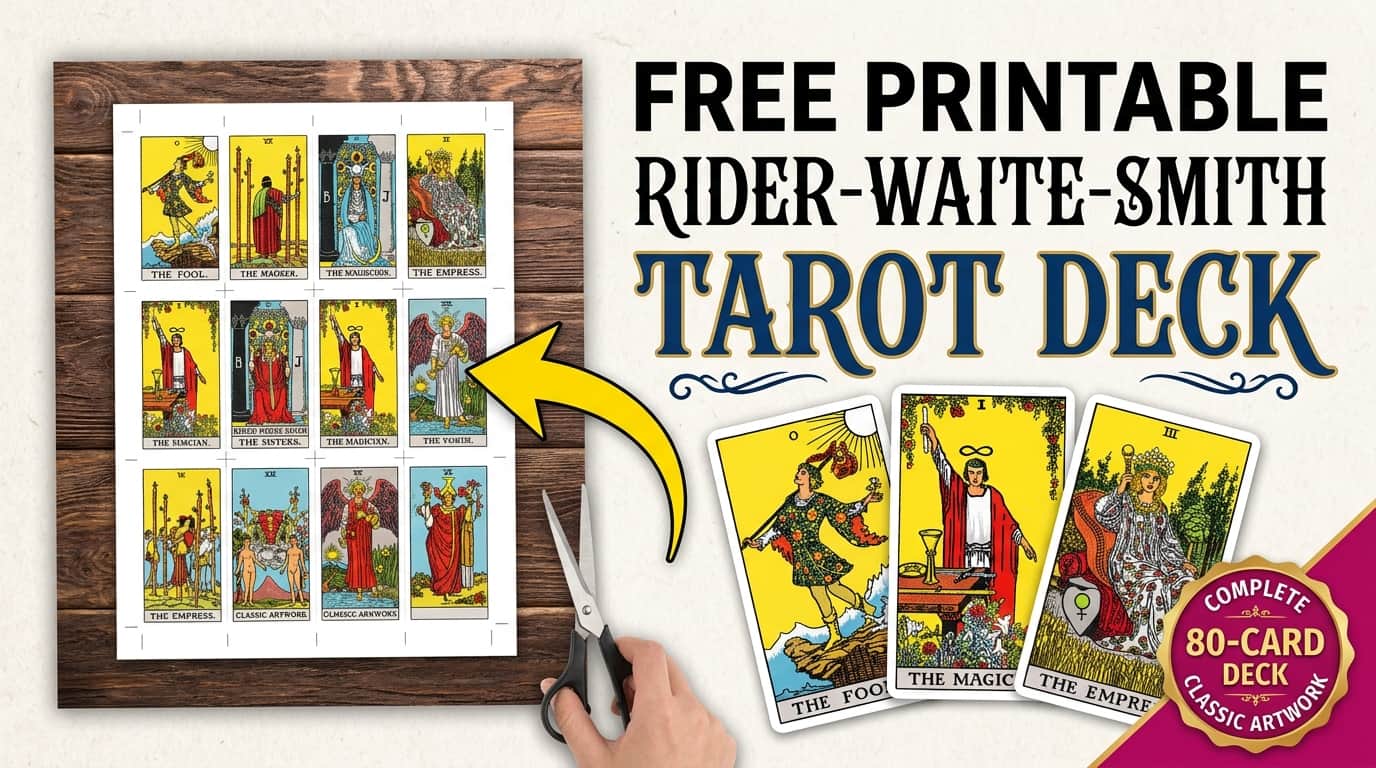 Free Printable Rider-Waite-Smith Tarot Deck